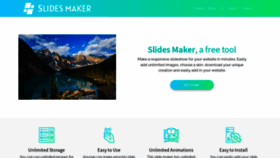 What Slidesmaker.me website looked like in 2023 (1 year ago)