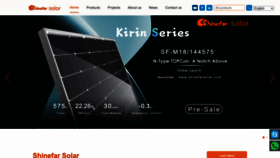 What Shinefarsolar.com website looked like in 2023 (1 year ago)