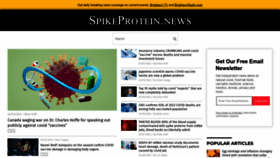 What Spikeprotein.news website looked like in 2023 (1 year ago)