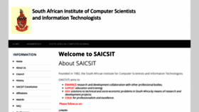 What Saicsit.org website looked like in 2023 (1 year ago)