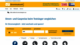 What Stromauskunft.de website looked like in 2023 (1 year ago)
