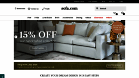 What Sofa.com website looked like in 2023 (1 year ago)