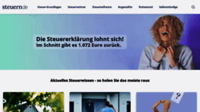 What Steuern.de website looked like in 2023 (1 year ago)
