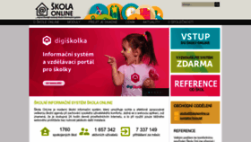 What Skolaonline.cz website looked like in 2023 (1 year ago)