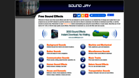 What Soundjay.com website looked like in 2023 (1 year ago)