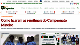 What Superesportes.com.br website looked like in 2023 (1 year ago)