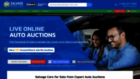 What Salvagereseller.com website looked like in 2023 (1 year ago)