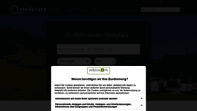 What Stellplatz.info website looked like in 2023 (3 years ago)
