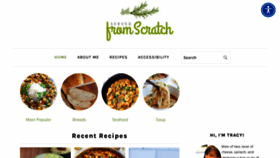 What Servedfromscratch.com website looked like in 2023 (1 year ago)