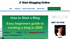 What Startbloggingonline.com website looked like in 2023 (1 year ago)