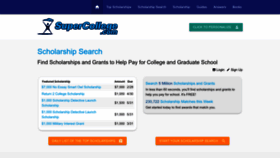 What Supercollege.com website looked like in 2023 (1 year ago)