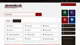 What Slovensko.sk website looked like in 2023 (1 year ago)