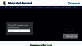 What Solomons.gov.sb website looked like in 2023 (1 year ago)
