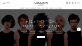 What Sassoon-academy.com website looked like in 2023 (1 year ago)