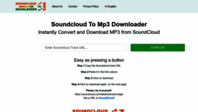 What Soundcloudtomp3downloader.net website looked like in 2023 (1 year ago)