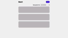 What Snort.social website looked like in 2023 (2 years ago)