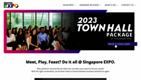 What Singaporeexpo.com.sg website looked like in 2023 (1 year ago)