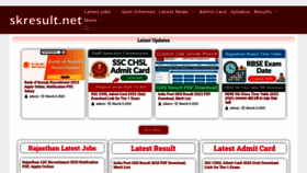 What Skresult.net website looked like in 2023 (1 year ago)