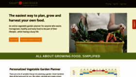 What Smartgardener.com website looked like in 2023 (1 year ago)