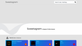 What Sweetagram.com website looked like in 2023 (1 year ago)