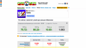 What Sberometer.ru website looked like in 2023 (1 year ago)