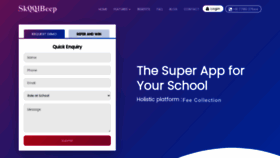 What Skoolbeep.com website looked like in 2023 (1 year ago)