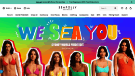 What Seafolly.com website looked like in 2023 (1 year ago)