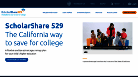 What Scholarshare529.com website looked like in 2023 (1 year ago)