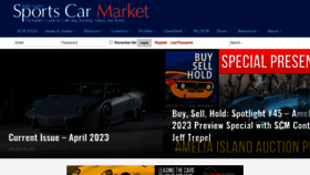 What Sportscarmarket.com website looked like in 2023 (1 year ago)