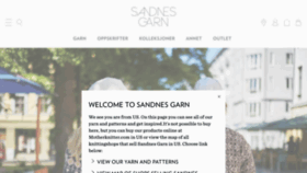 What Sandnesgarn.no website looked like in 2023 (1 year ago)