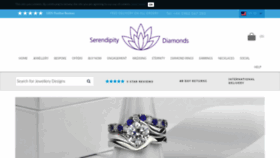 What Serendipitydiamonds.com website looked like in 2023 (1 year ago)
