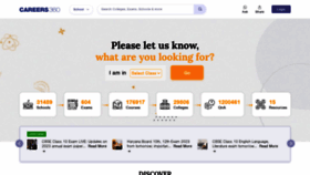 What School.careers360.com website looked like in 2023 (1 year ago)
