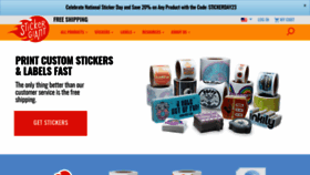 What Stickergiant.com website looked like in 2023 (1 year ago)