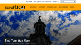 What Stmary.edu website looked like in 2023 (1 year ago)