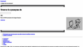 What Synonymo.fr website looked like in 2023 (1 year ago)