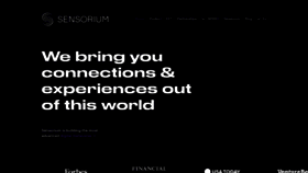 What Sensoriumxr.com website looked like in 2023 (1 year ago)
