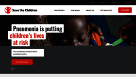 What Savethechildren.org.au website looked like in 2023 (1 year ago)