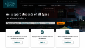 What Sdmiramar.edu website looked like in 2023 (1 year ago)
