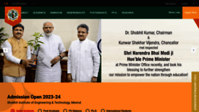 What Shobhituniversity.ac.in website looked like in 2023 (1 year ago)