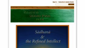 What Siddhayoga.org website looked like in 2023 (1 year ago)