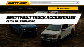 What Smittybilt.com website looked like in 2023 (1 year ago)