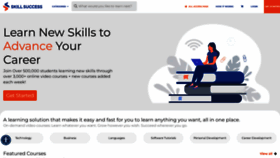 What Skillsuccess.com website looked like in 2023 (1 year ago)