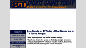 What Sportsgamestoday.com website looked like in 2023 (1 year ago)
