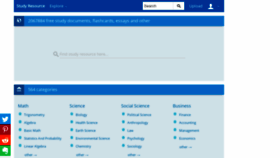 What Studyres.com website looked like in 2023 (2 years ago)