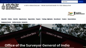 What Surveyofindia.gov.in website looked like in 2023 (1 year ago)