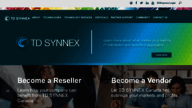 What Synnex.ca website looked like in 2023 (1 year ago)