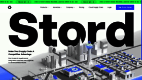 What Stord.com website looked like in 2023 (1 year ago)
