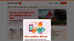 What Sparbankenskane.se website looked like in 2023 (1 year ago)