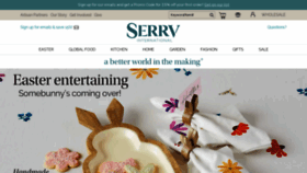 What Serrv.org website looked like in 2023 (1 year ago)