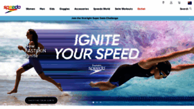 What Speedo.com.au website looked like in 2023 (1 year ago)